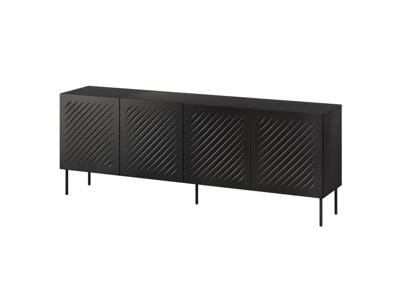 Komoda Siena 200 cm černá