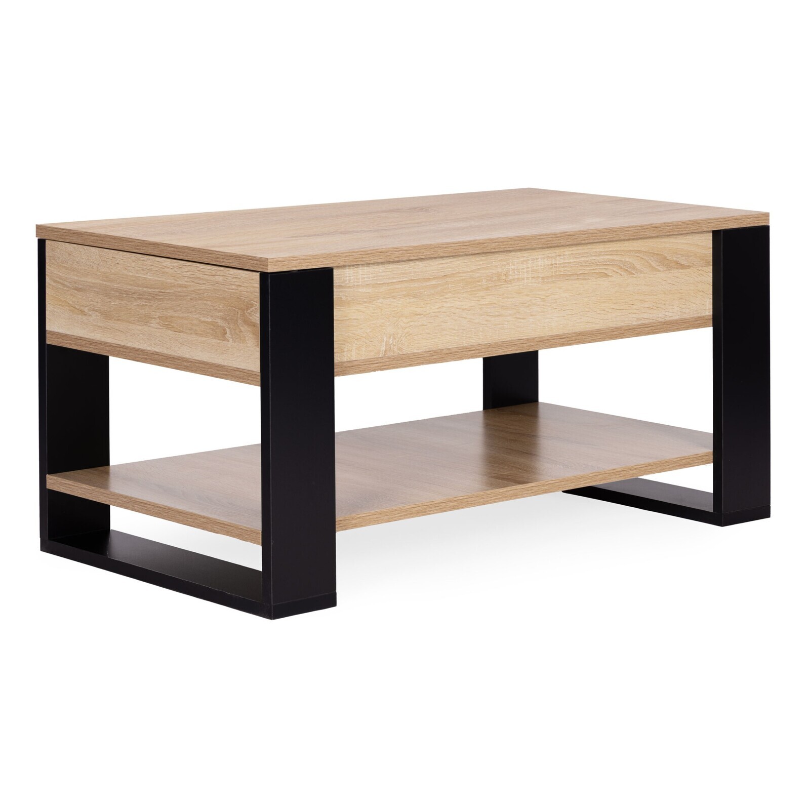 Konferenční stolek s výsuvnou deskou Marjo 90 cm dub Sonoma