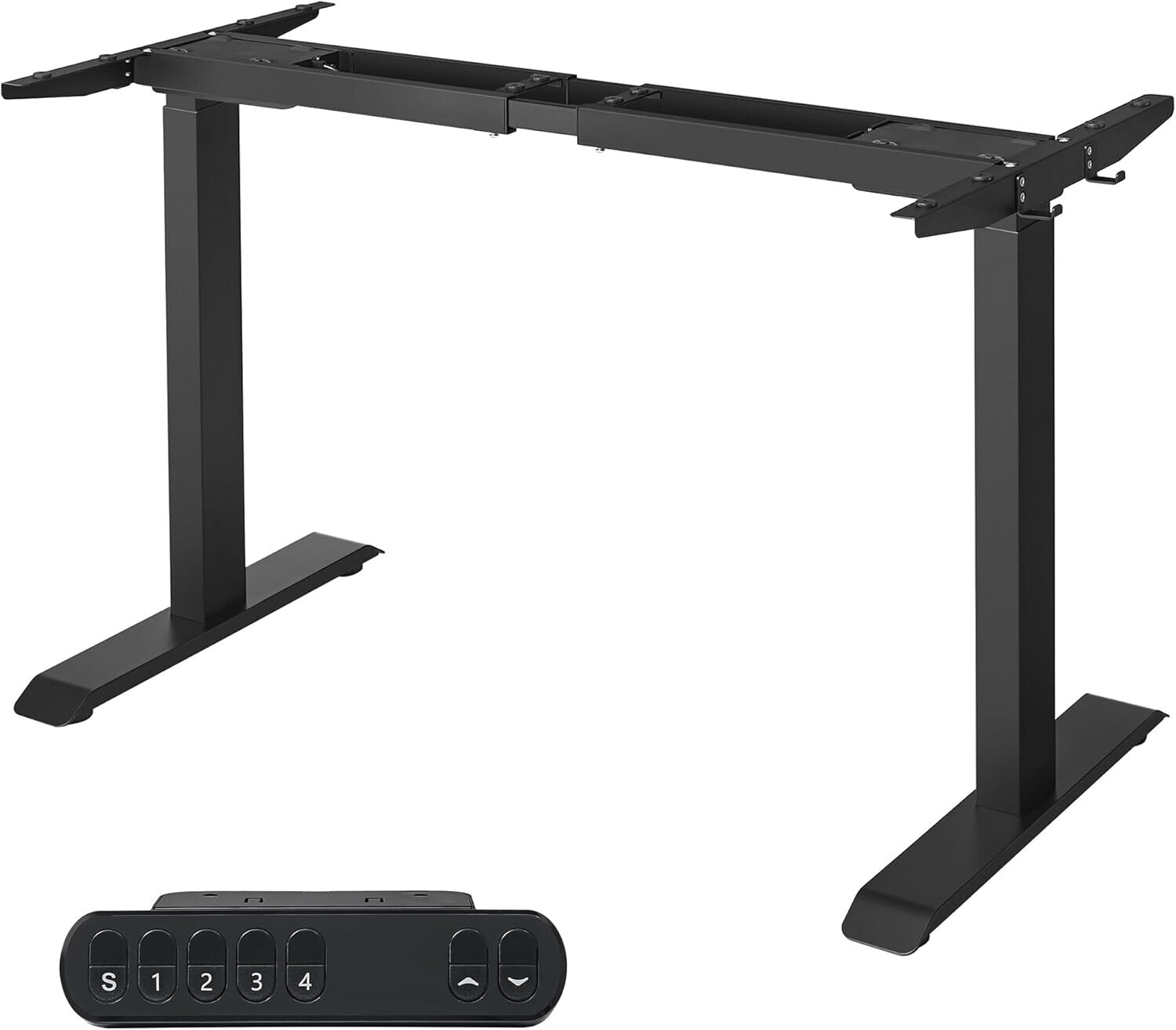 Nastavitelný elektrický rám pracovního stolu Vasagle Edy 120/200 cm černý