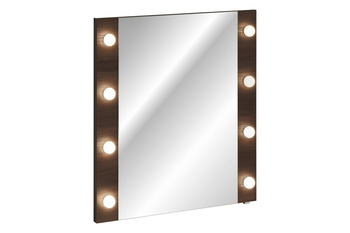 Nástěnné LED zrcadlo Dorothy 80 cm dub ristretto