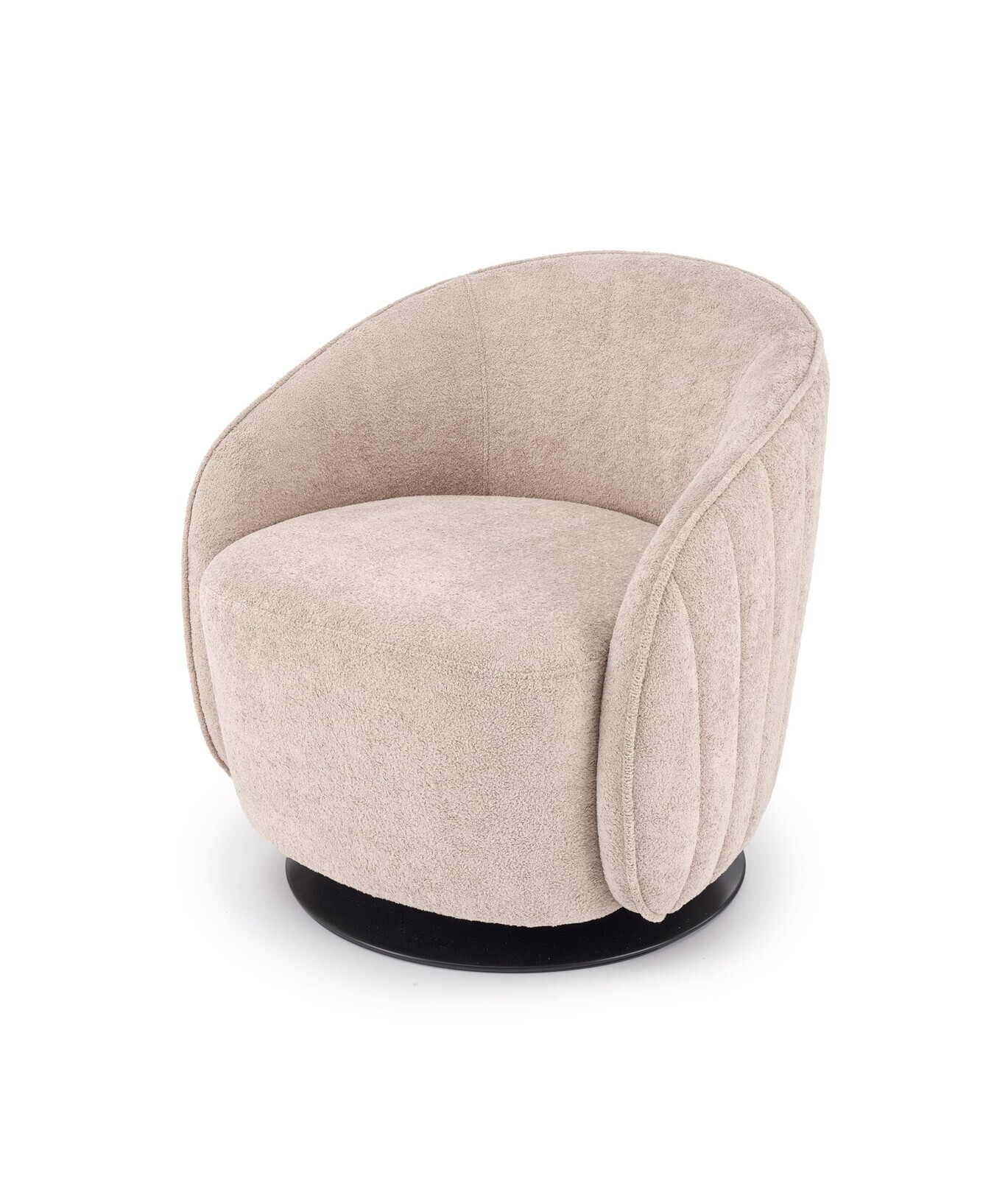 Otočné designové křeslo Basilio cappuccino