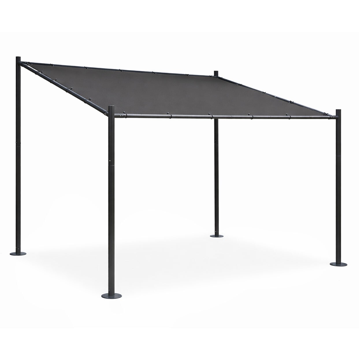 Zahradní pergola Lowa 3x3 m šedá/černá