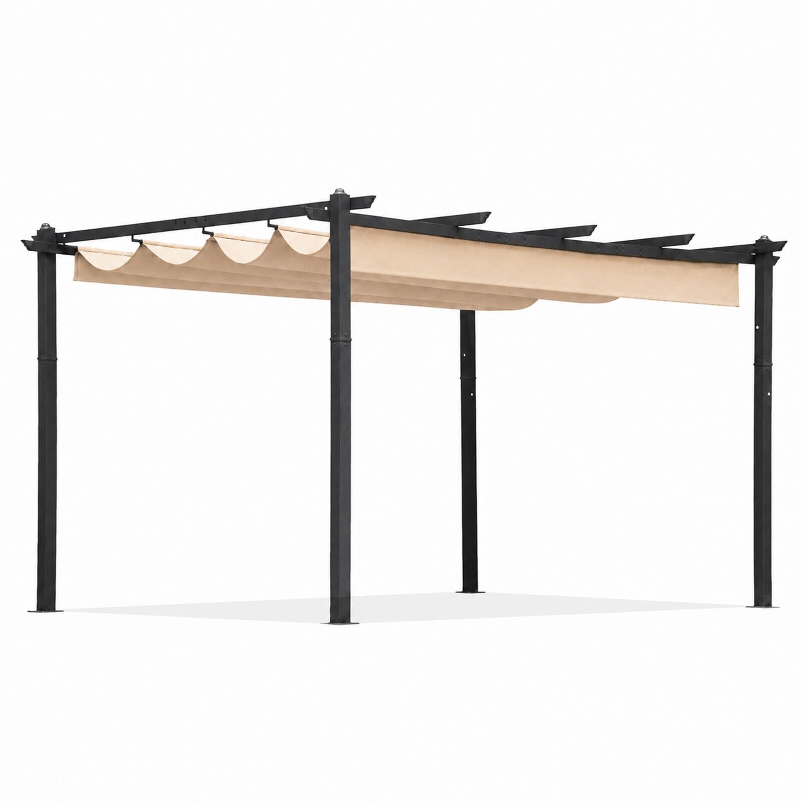 Zahradní pergola s posuvným střešním systémem Zenia 3x4 m béžová