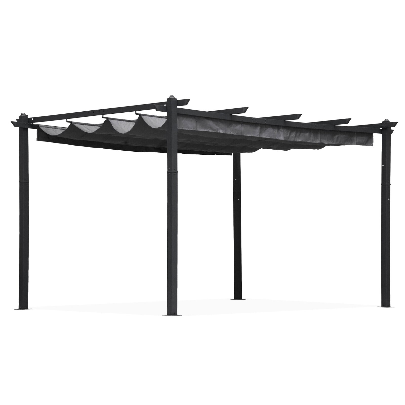 Zahradní pergola s posuvným střešním systémem Zenia 3x4 m šedá