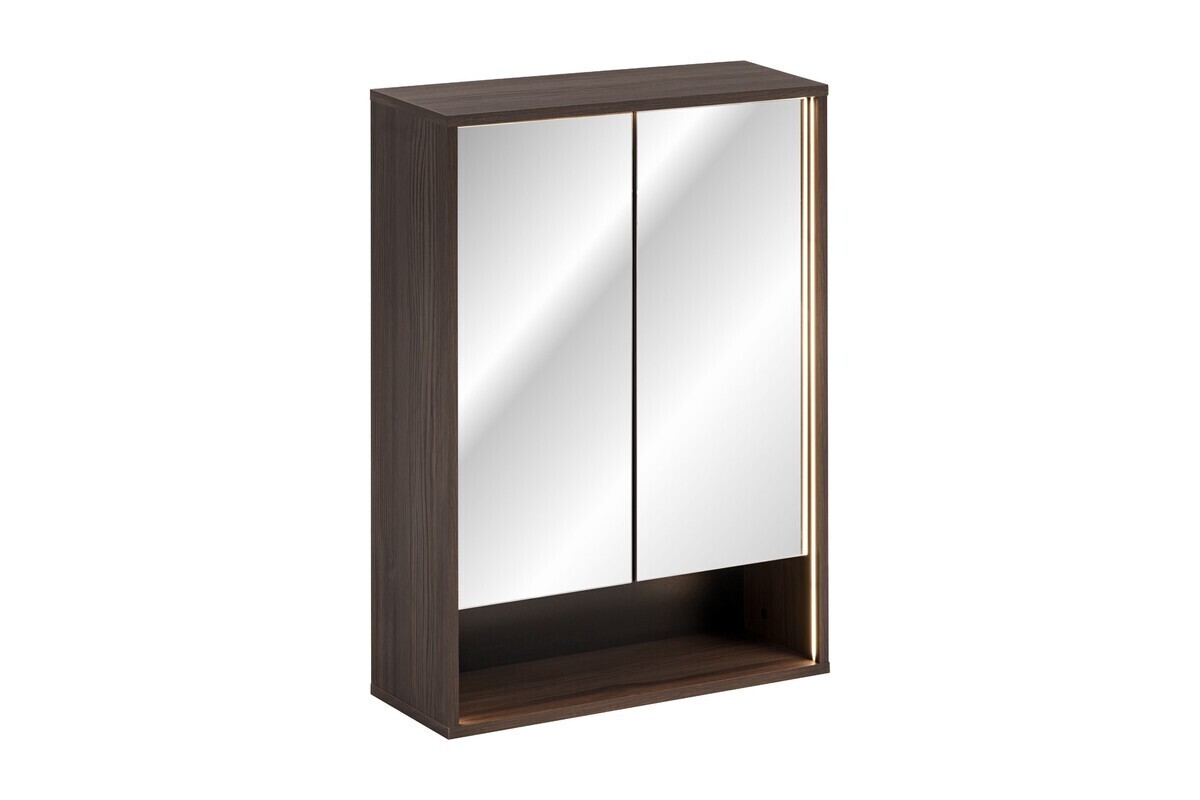 Závěsná LED zrcadlová skříňka Dorothy 84-60-2D dub ristretto