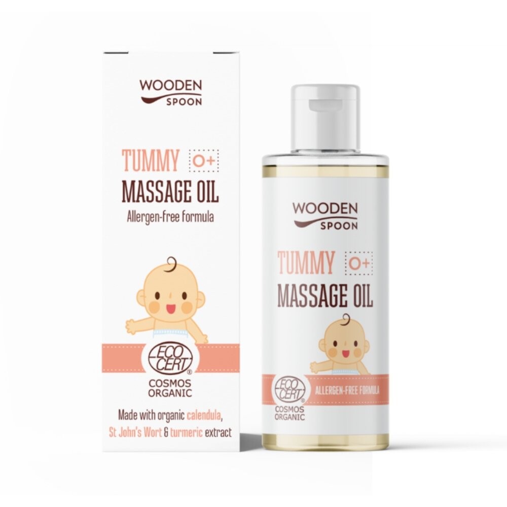 Masážny olej pre detské bruško BIO WoodenSpoon 50ml