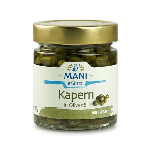 Bio kapary v extra panenskom olivovom oleji MANI 180g