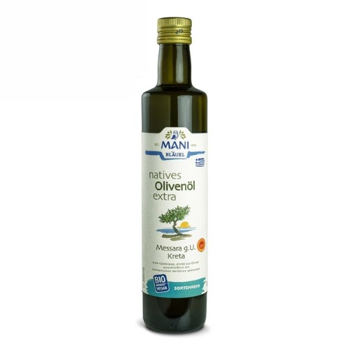 Extra panenský olivový olej organický Messara CHOP Kréta MANI 500ml