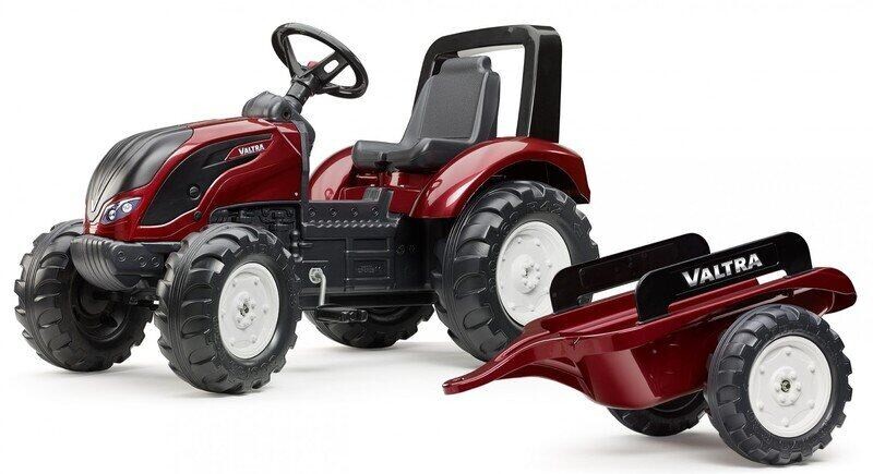 FALK Šliapací traktor VALTRA S4 s vozíkom
