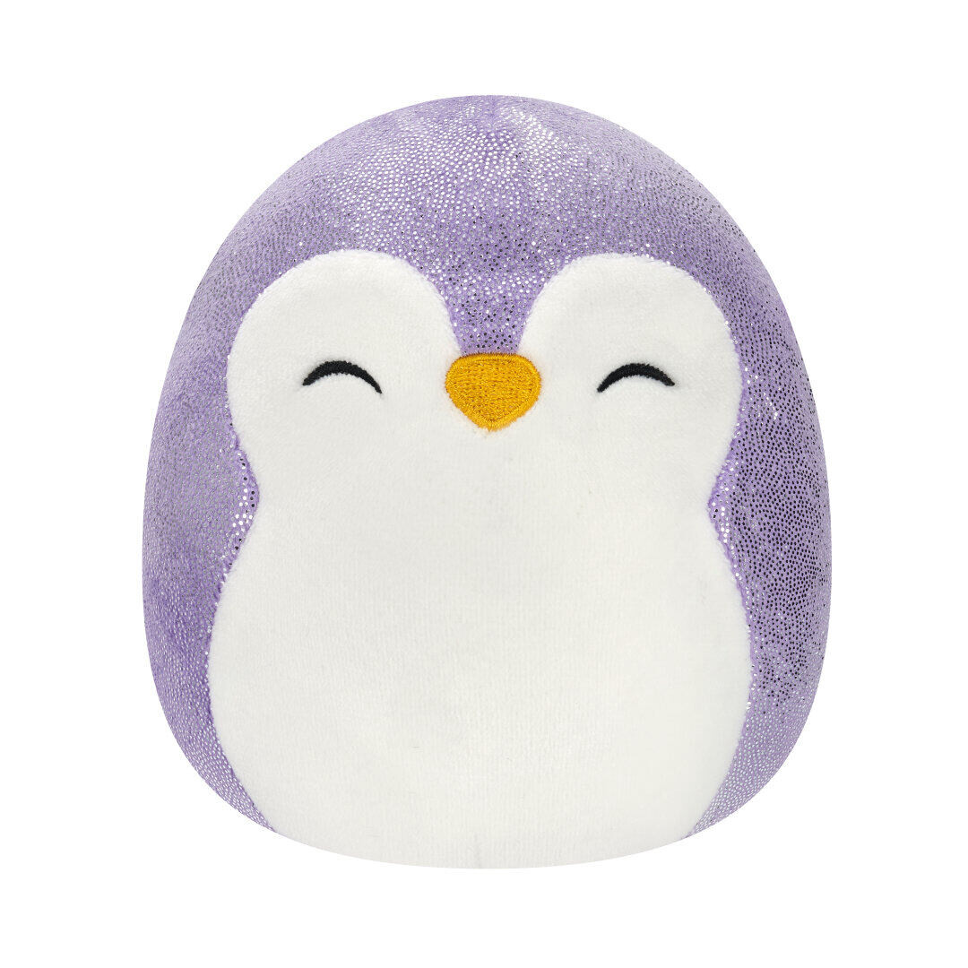 SQUISHMALLOWS Fialový tučniak - Elle, 13 cm