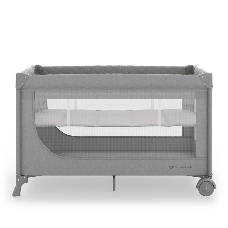 KINDERKRAFT Postieľka cestovná Leody Up Grey
