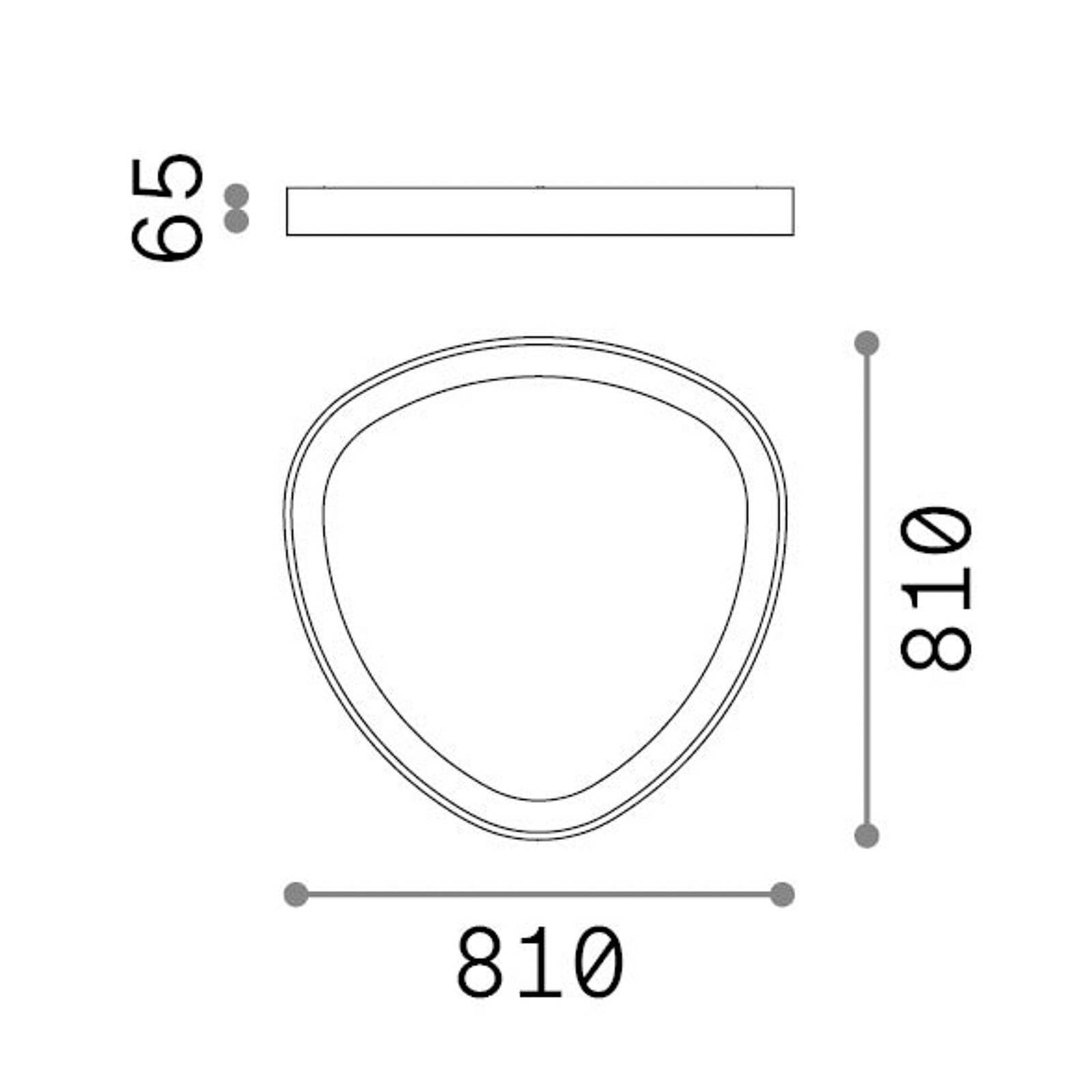 Stropné LED svetlo IDEAL LUX Gemini, biele, 81 cm, 4000 K, zapnutie/vypnutie