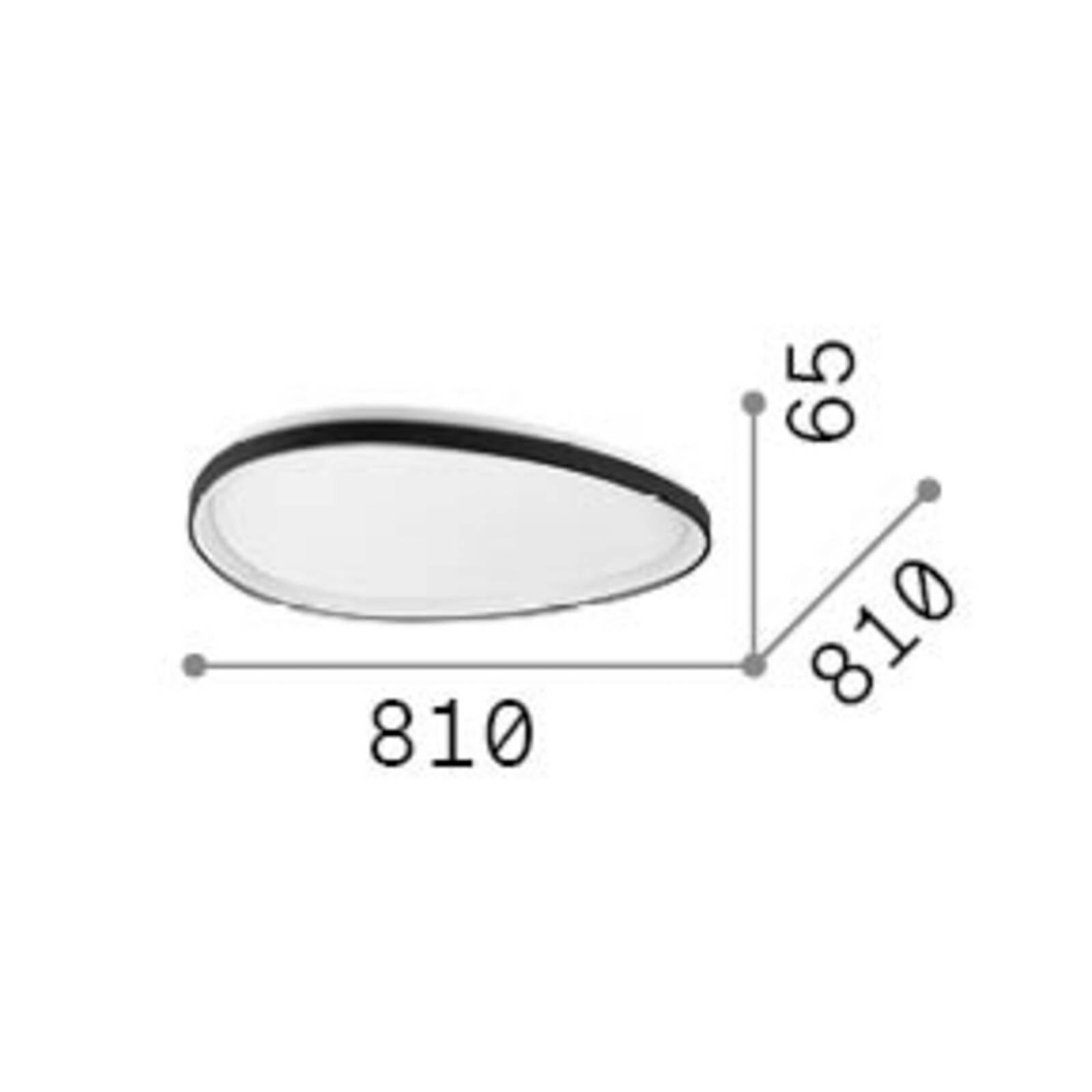 Stropné LED svetlo IDEAL LUX Gemini, biele, 81 cm, 2700 K, zapnutie/vypnutie
