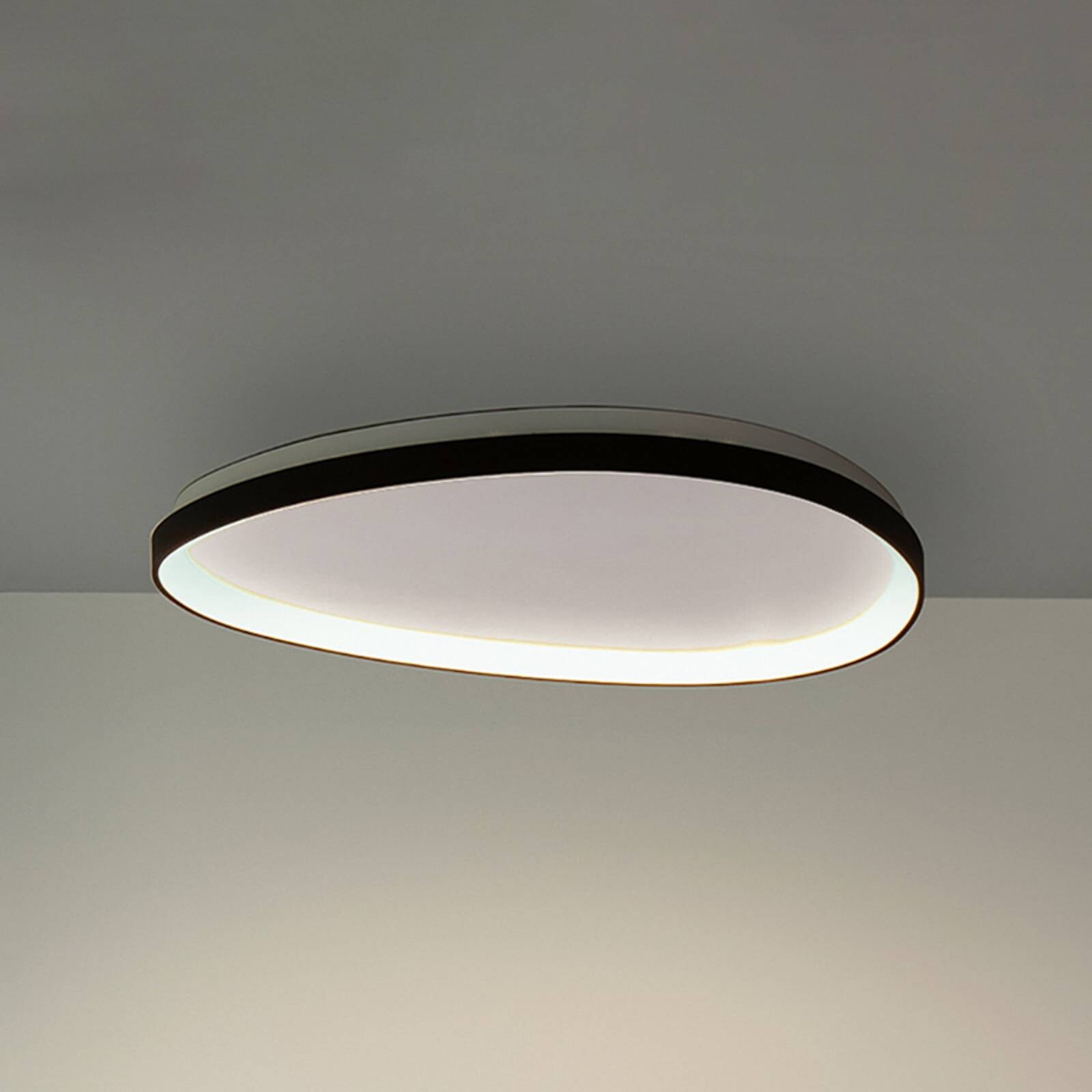 Stropné LED svetlo IDEAL LUX Gemini 61, čierne, 3000 K, DALI/PUSH