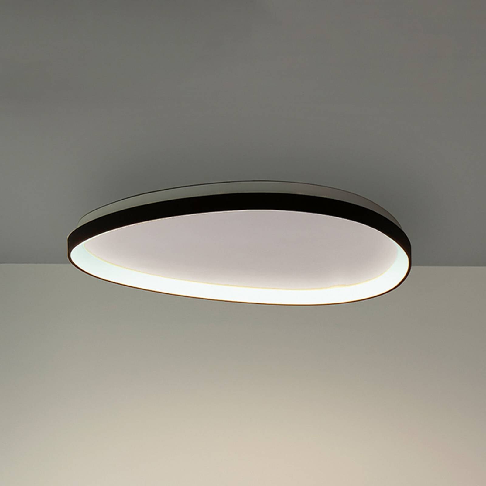 Stropné LED svetlo IDEAL LUX Gemini, čierne, 81, 3000 K, DALI/PUSH