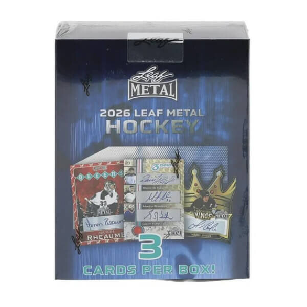 Upper Deck 2026 Leaf Metal Hockey Hobby Box – hokejové kartičky