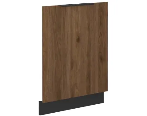 Predný panel na vstavanú kuchynskú umývačku Monza, 60 cm, orech/čierna%