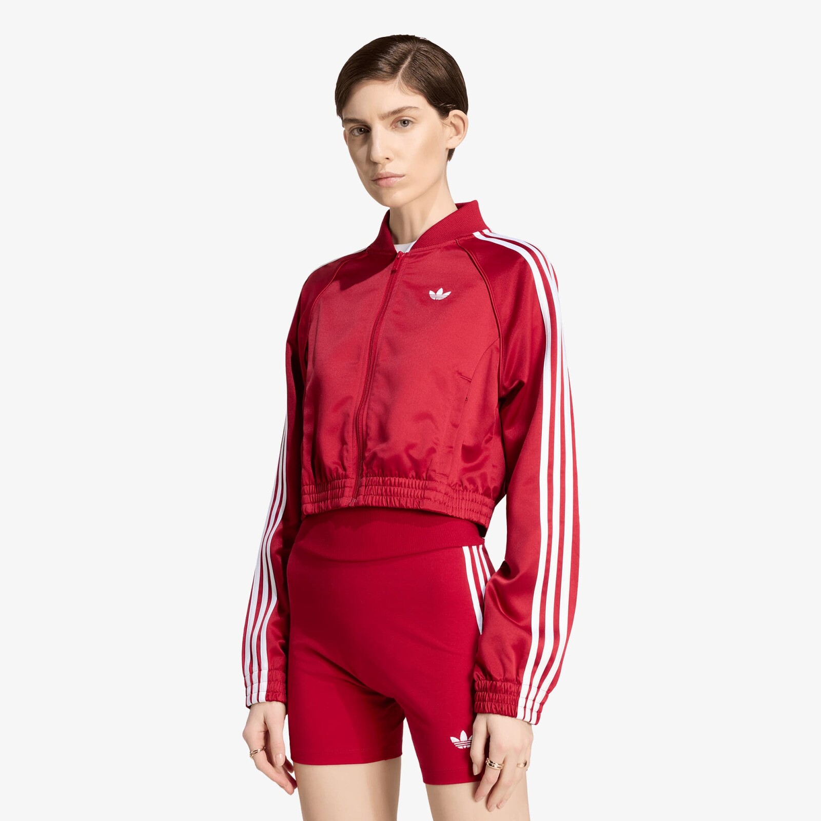Bunda adidas Satin Sst Jacket Team Victory Red/ White S