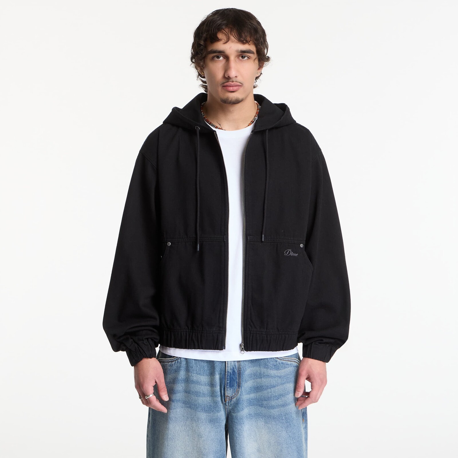 Bunda Dime Hooded Denim Jacket UNISEX Black S