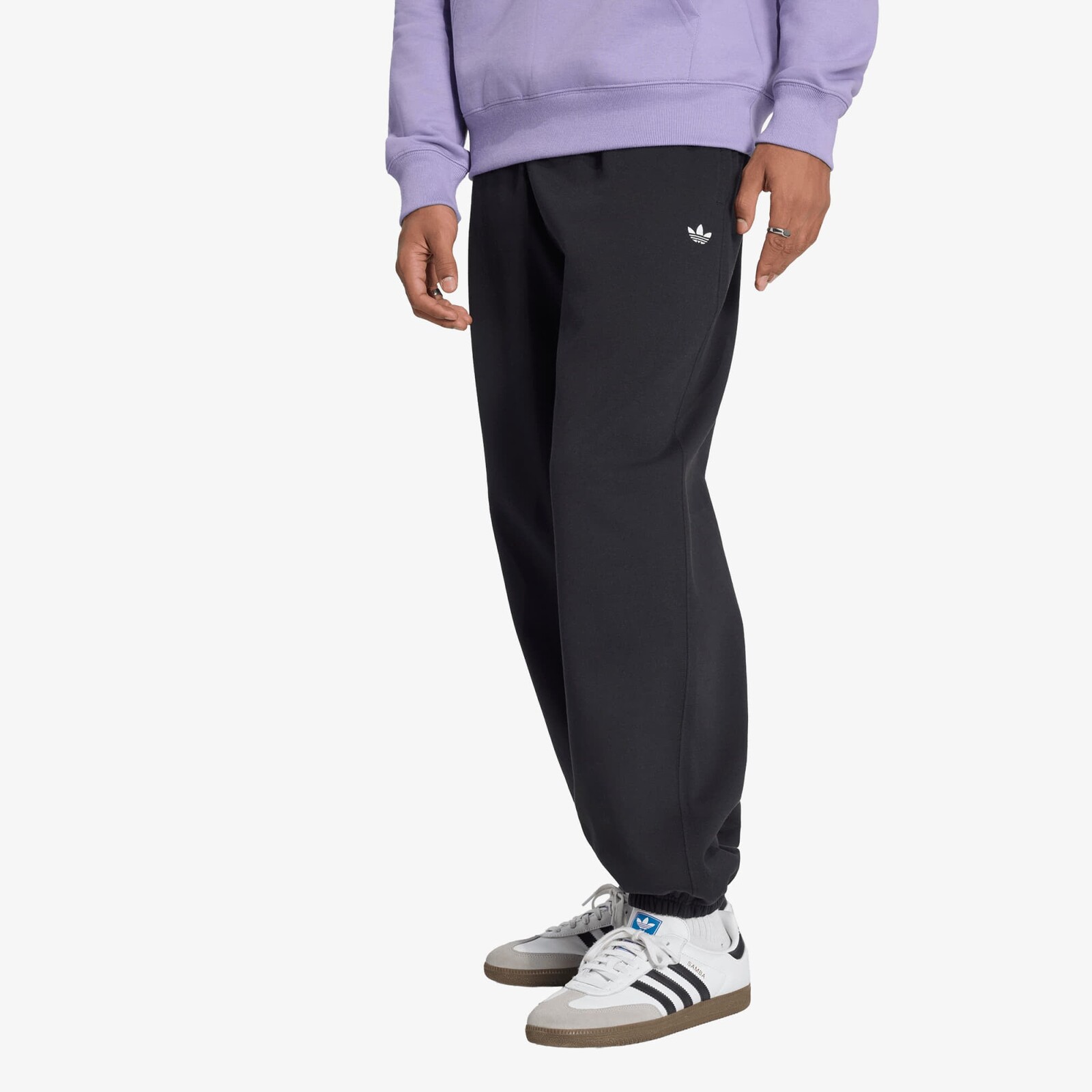 Tepláky adidas Trefoil Essentials Loose Fleece Pants Black M