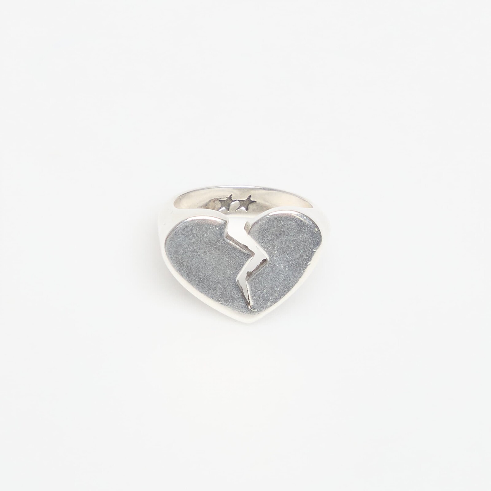Prsteň TwoJeys Broken Heart Ring Silver 58 mm