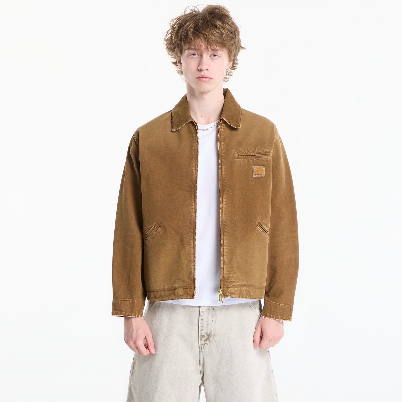 Bunda Carhartt WIP OG Detroit Jacket UNISEX Hamilton Brown/ Hamilton Brown Destroy Wash S
