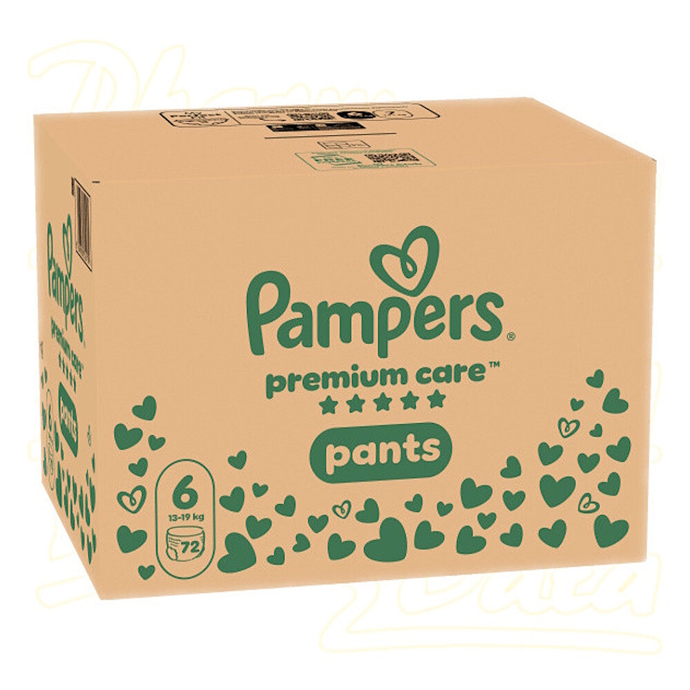 PAMPERS Premium nohavičkové plienky S6 72 kusov