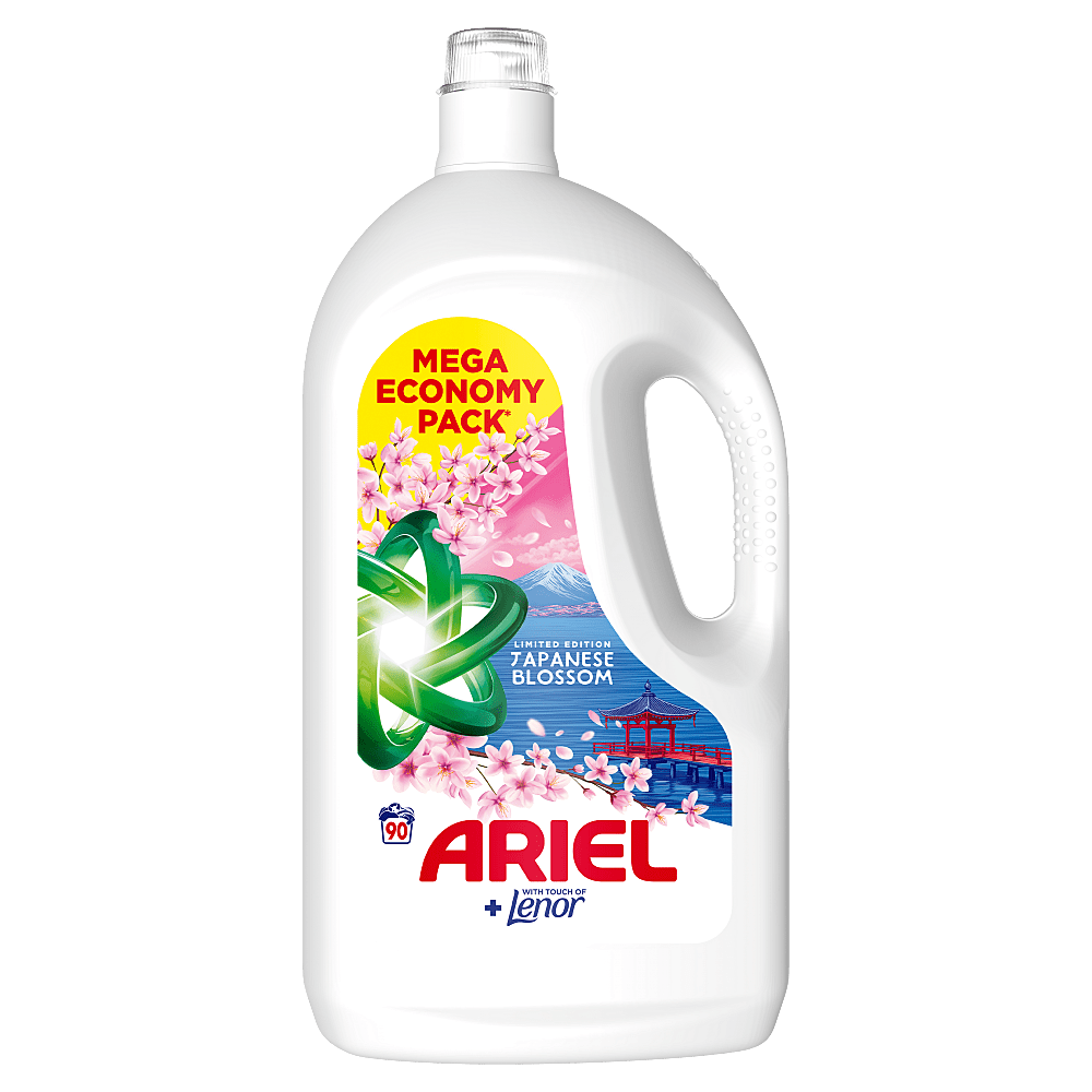 ARIEL Gél japanese blossom 90 pranie 4,05 l