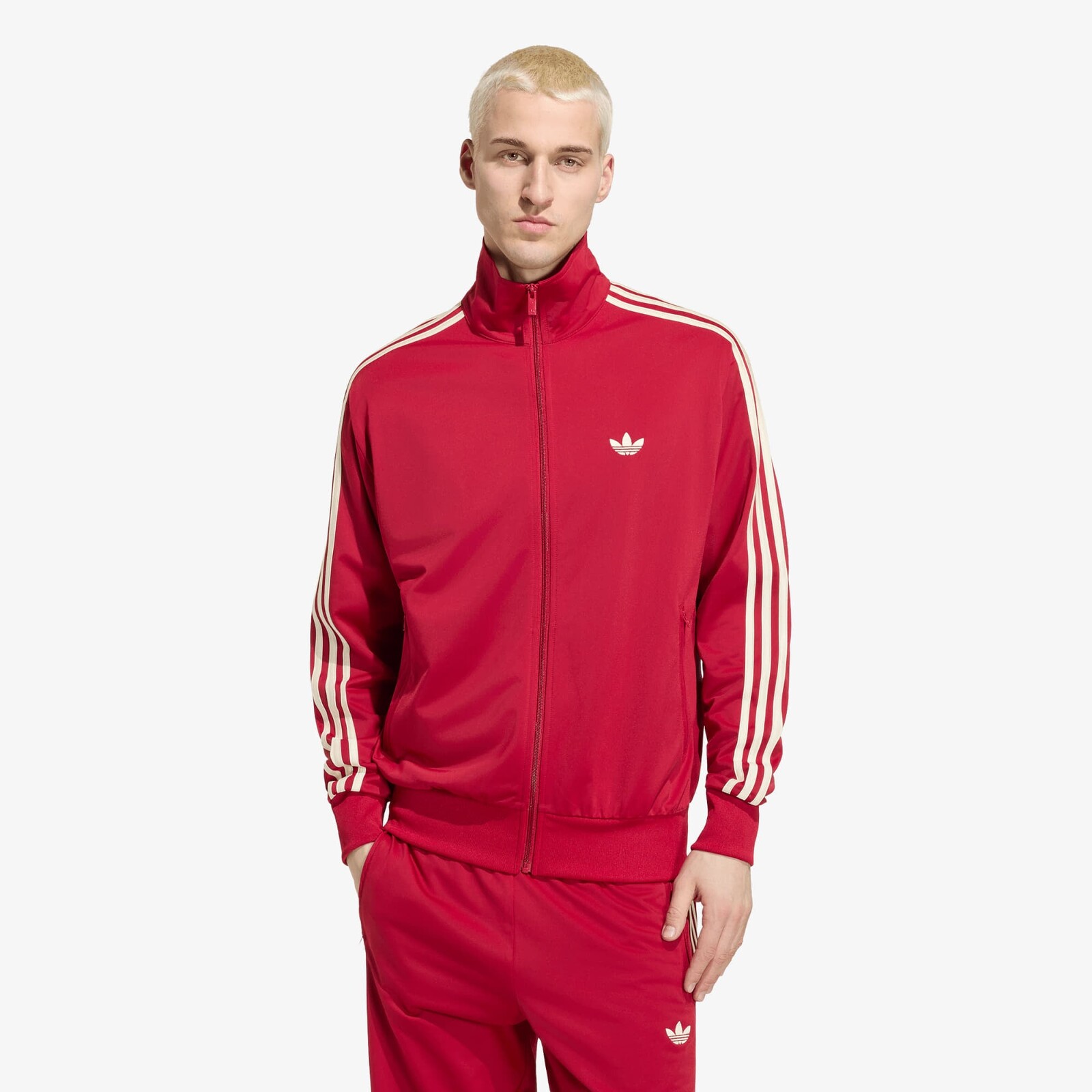 Bunda adidas Firebird Track Jacket Team Victory Red/ Warm Vanilla XL