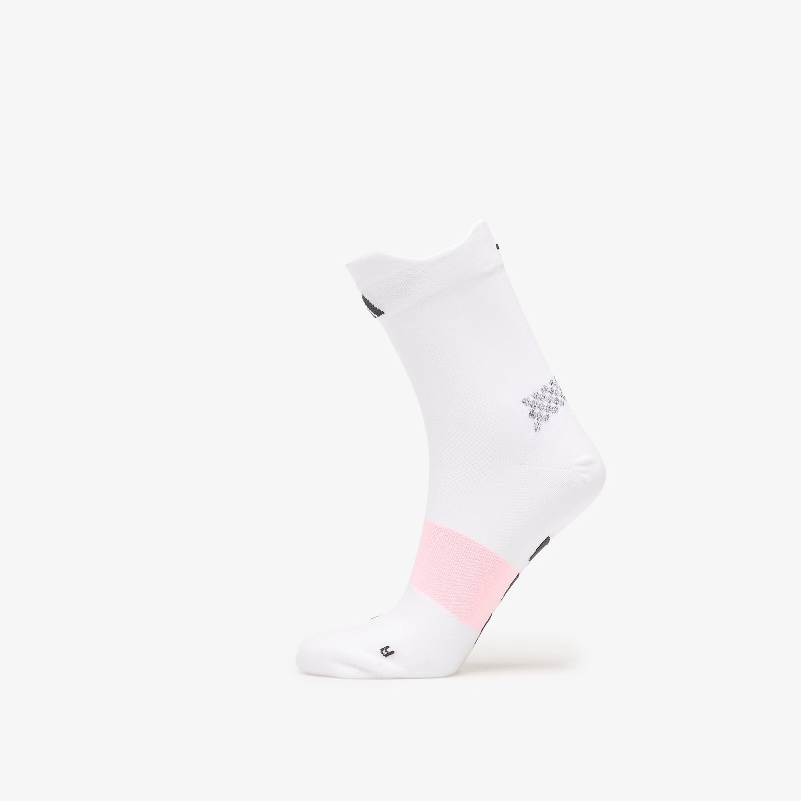 Ponožky adidas Running ADIZERO Quarter Sock White/ Black L