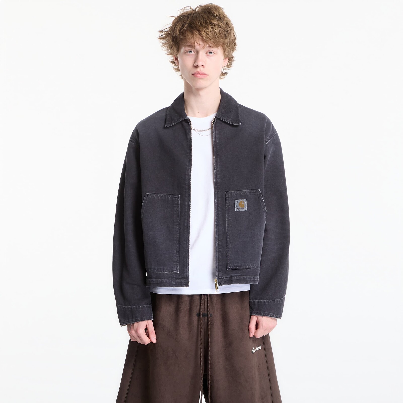 Bunda Carhartt WIP OG Arcan Jacket UNISEX Black/ Black Destroy Wash XL