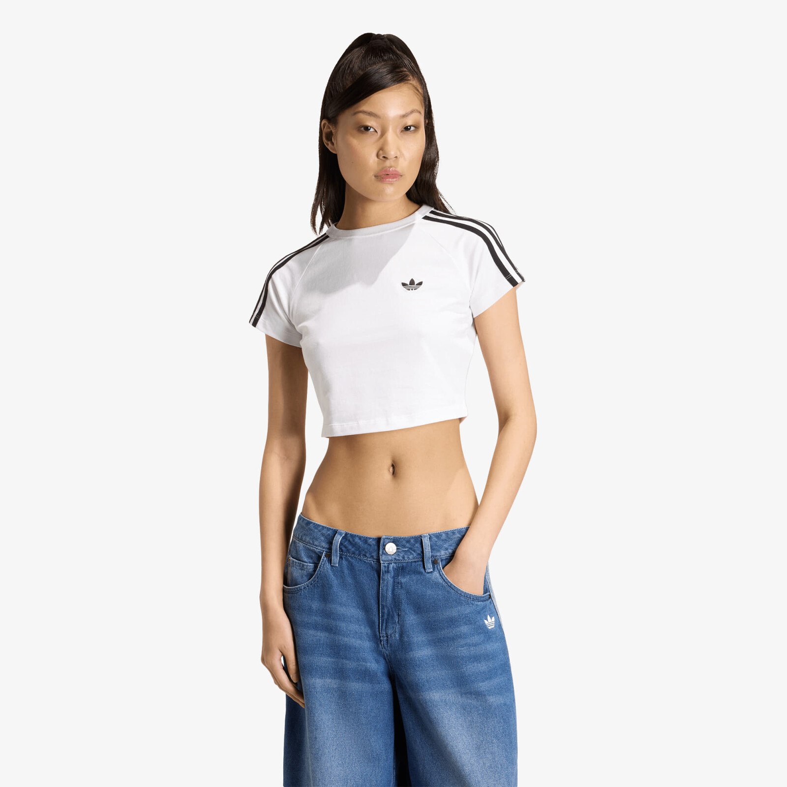 Tričko adidas SST Baby T-shirt White/ White/ Black XS