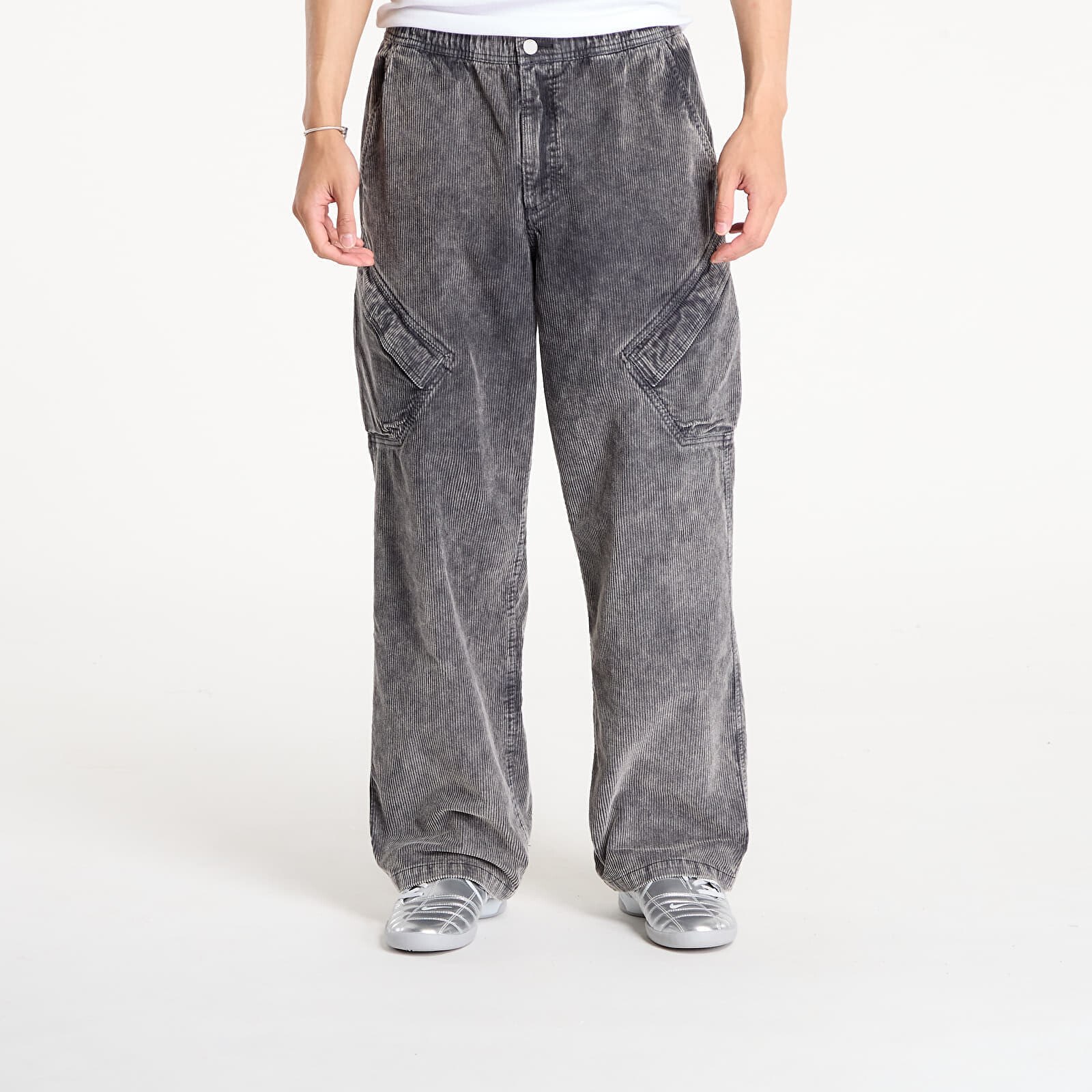 Kalhoty Jordan Flight Chicago Men's Corduroy Pants Black M