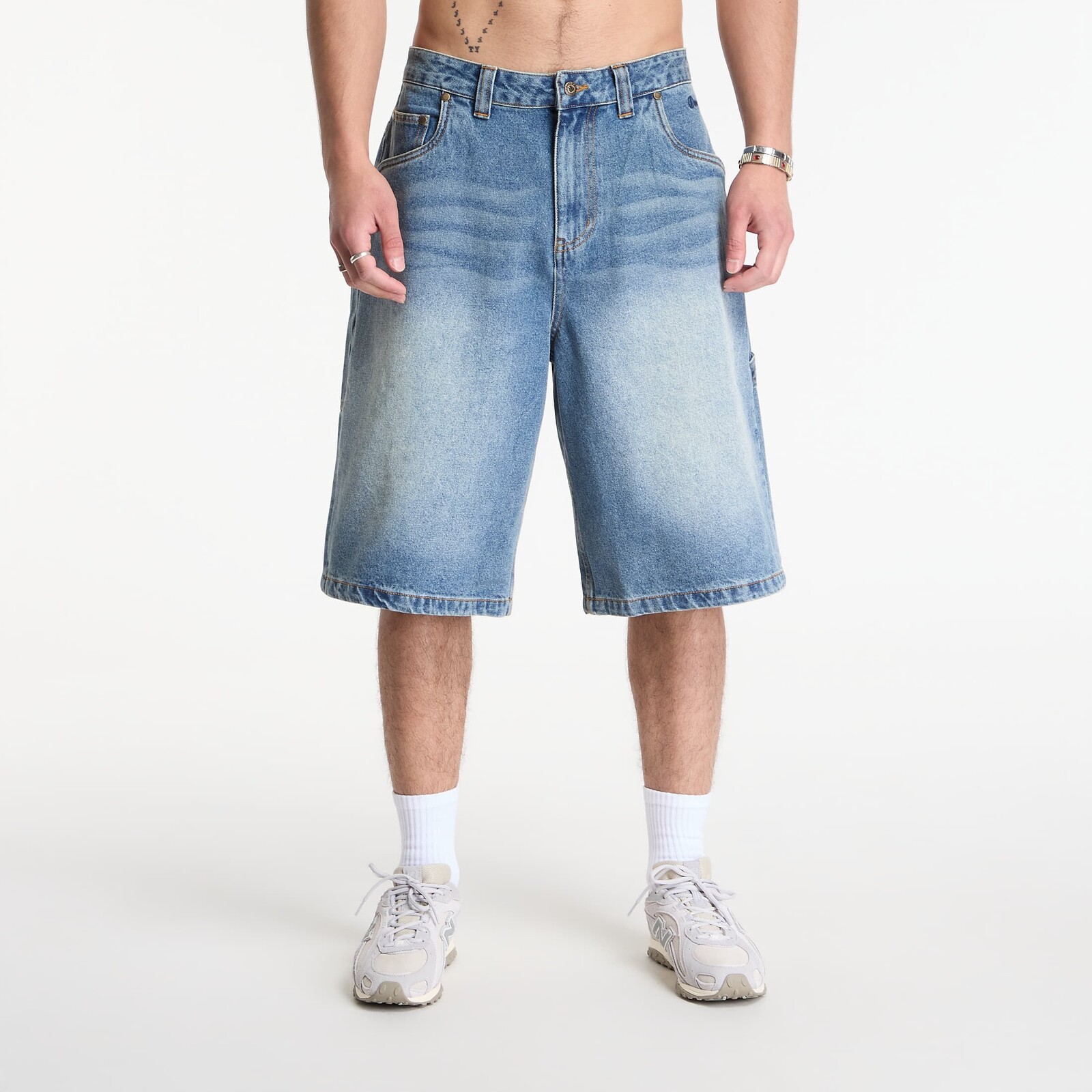 Šortky Dime Classic Denim Shorts Sandblasted Indigo 38