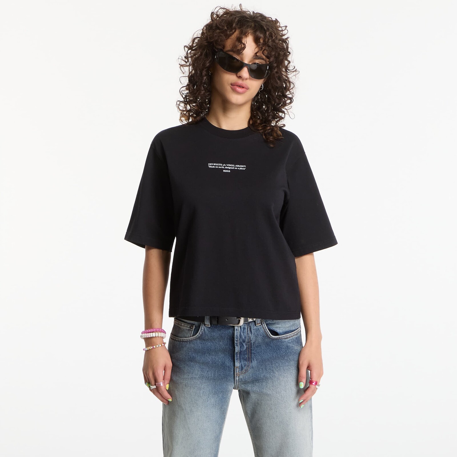 Tričko Off-White Statement Boxy Tee Black M