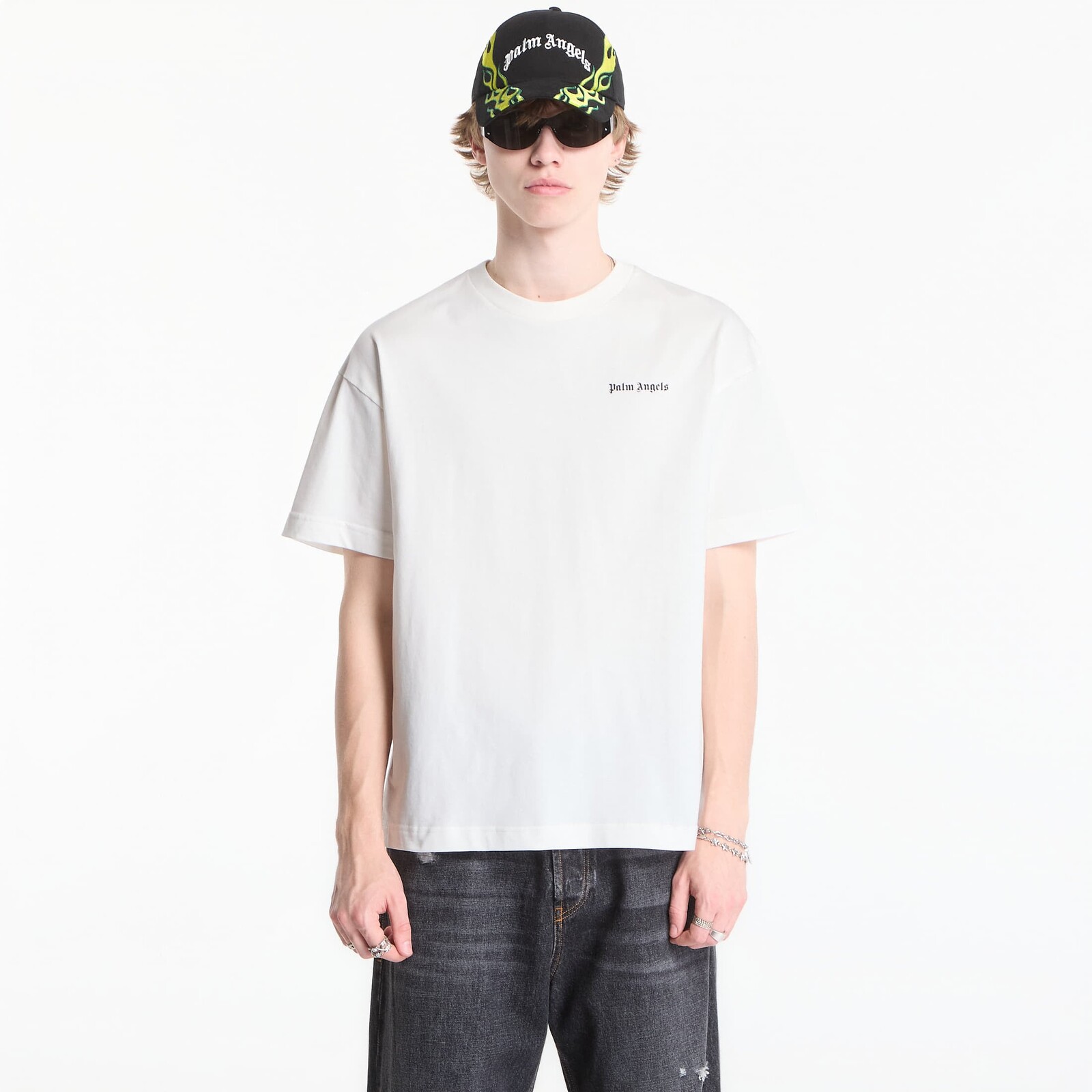 Tričko Palm Angels Classic Logo Tripack Tee Off White/ Black S