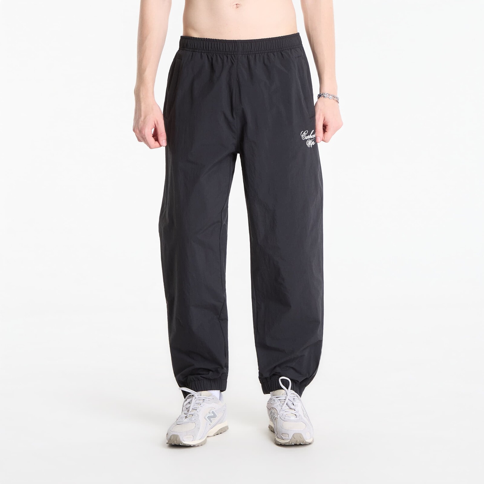 Tepláky Carhartt WIP Travon Pant UNISEX Black/ Wax XL