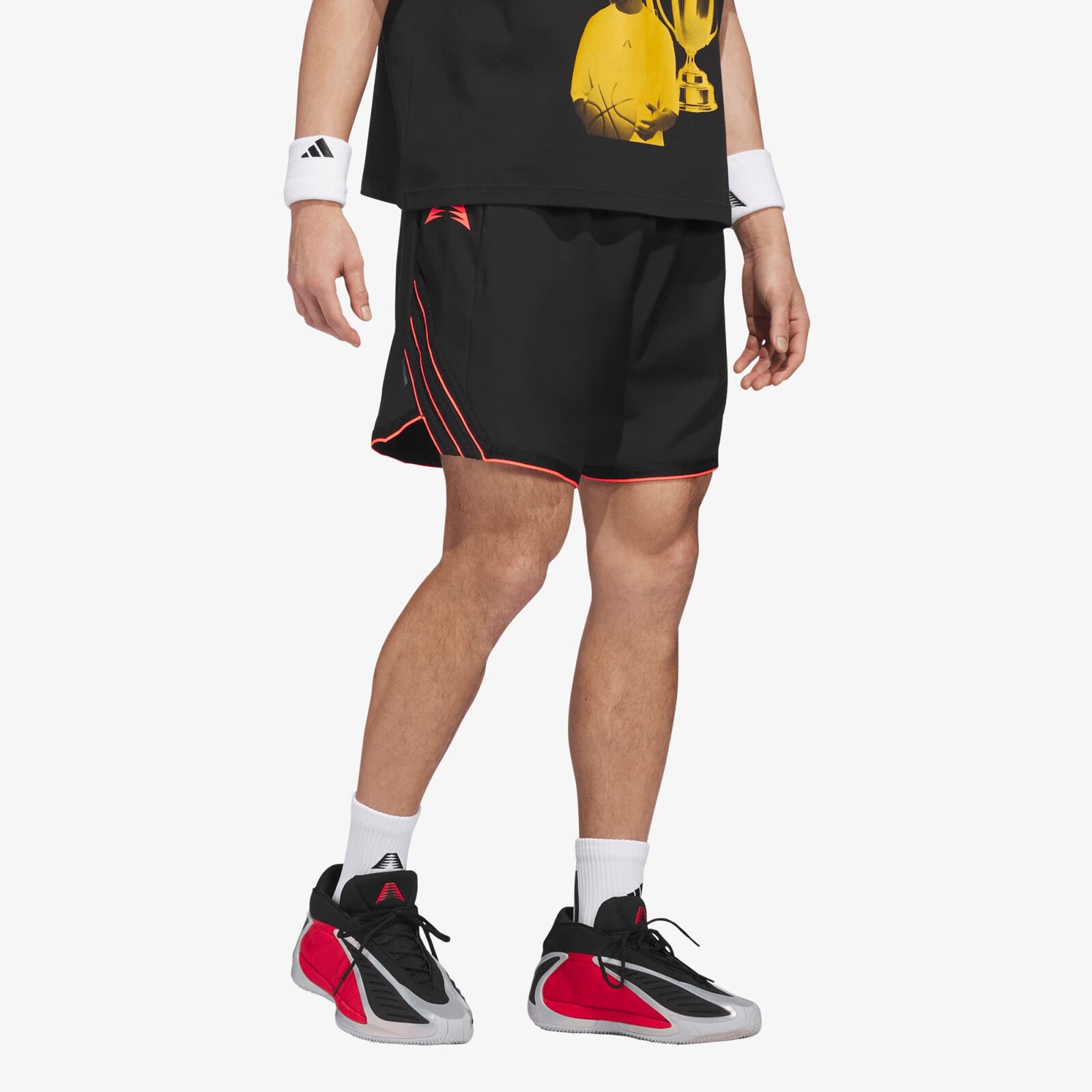Šortky adidas Anthony Edwards Crazy Lite Short Black/ Solar Turbo S