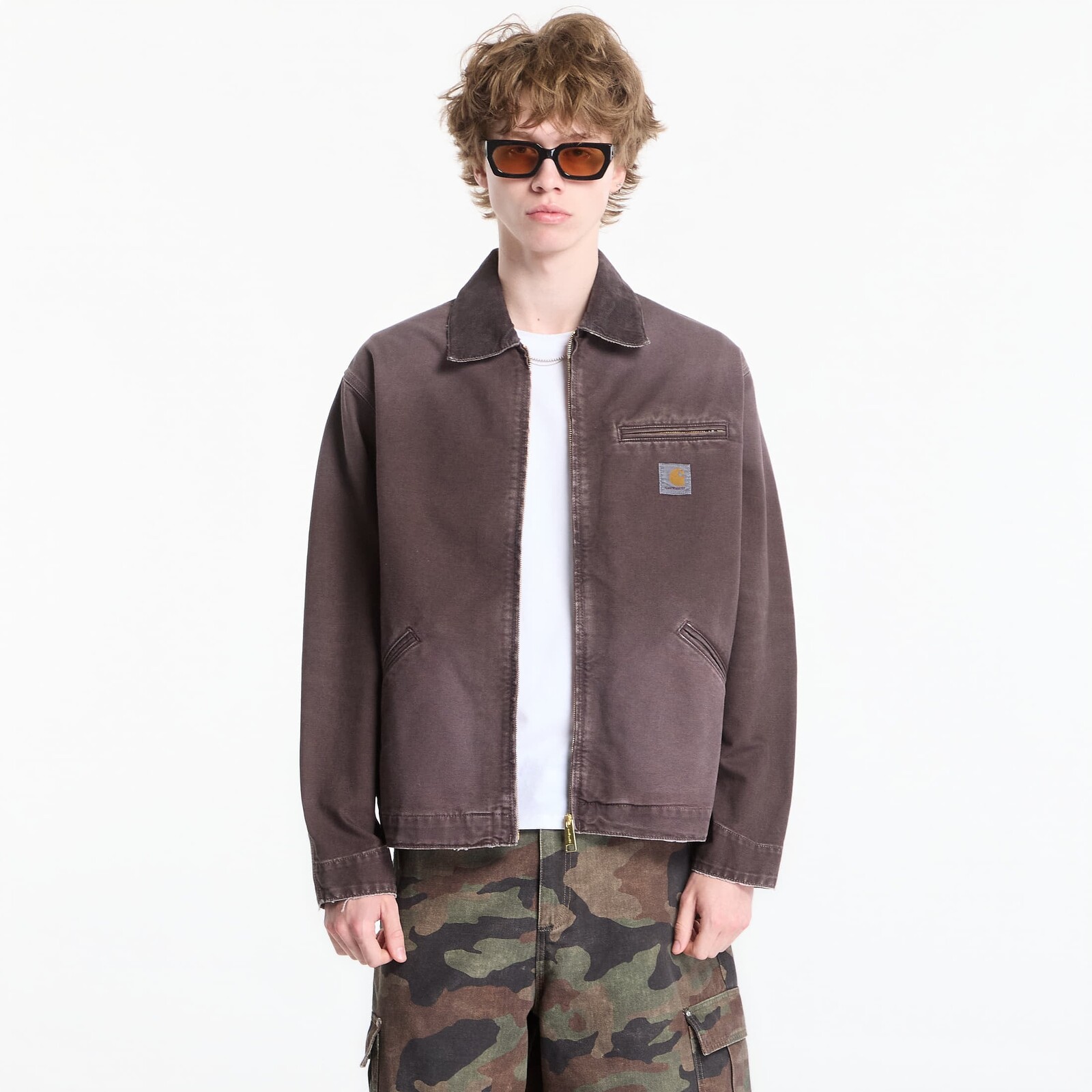 Bunda Carhartt WIP OG Detroit Jacket UNISEX Tobacco/ Tobacco Destroy Wash M
