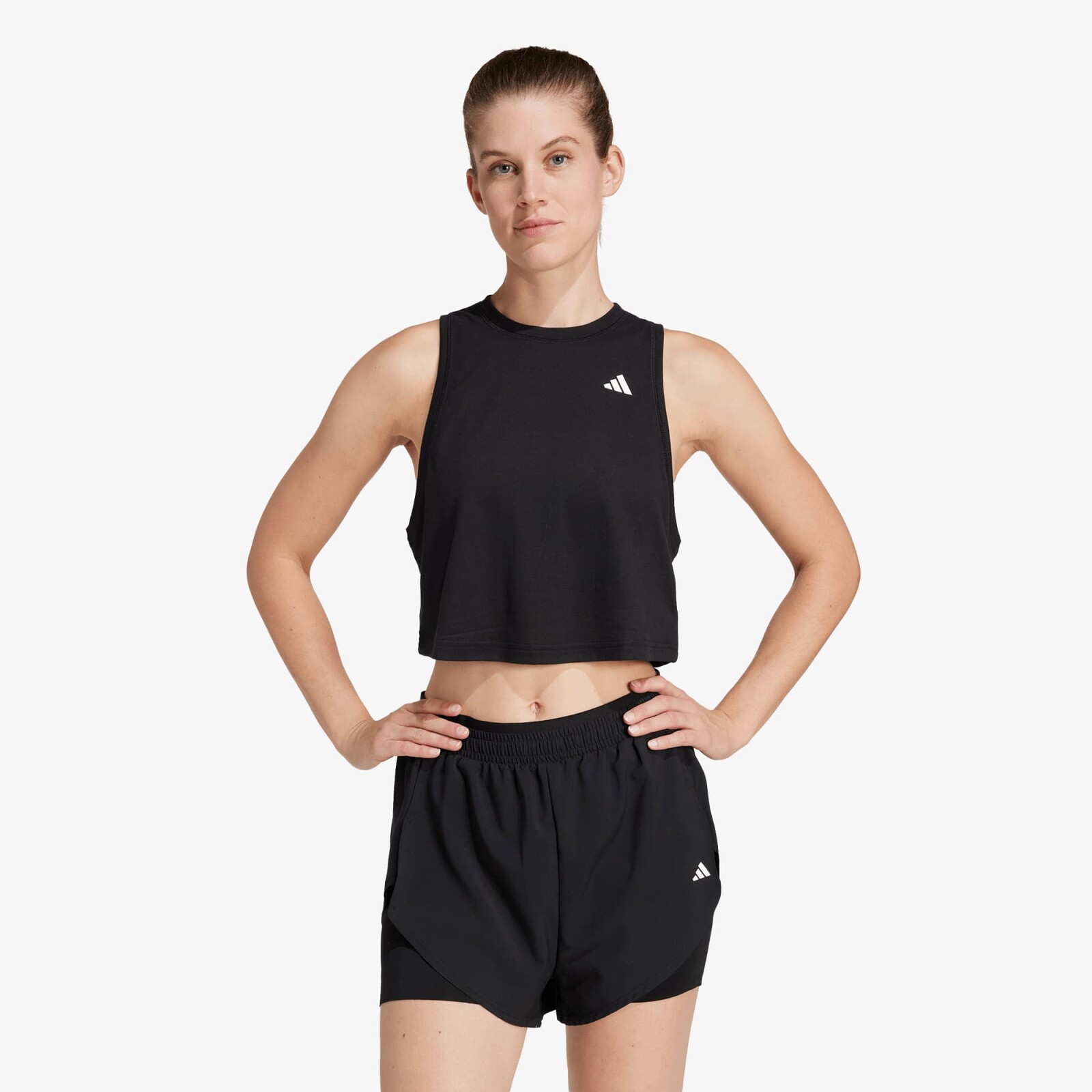 adidas Train Essentials Boxy Workout Tank Top Black M
