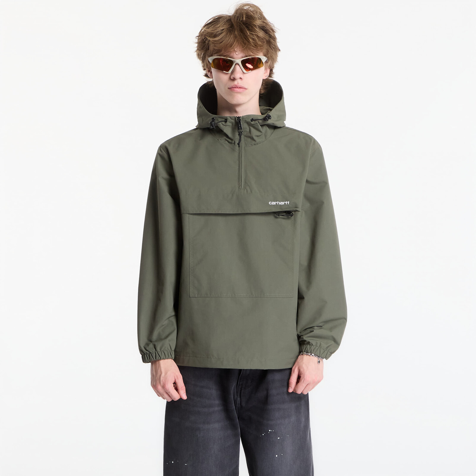 Bunda Carhartt WIP Windbreaker Pullover UNISEX Leaf/ White S