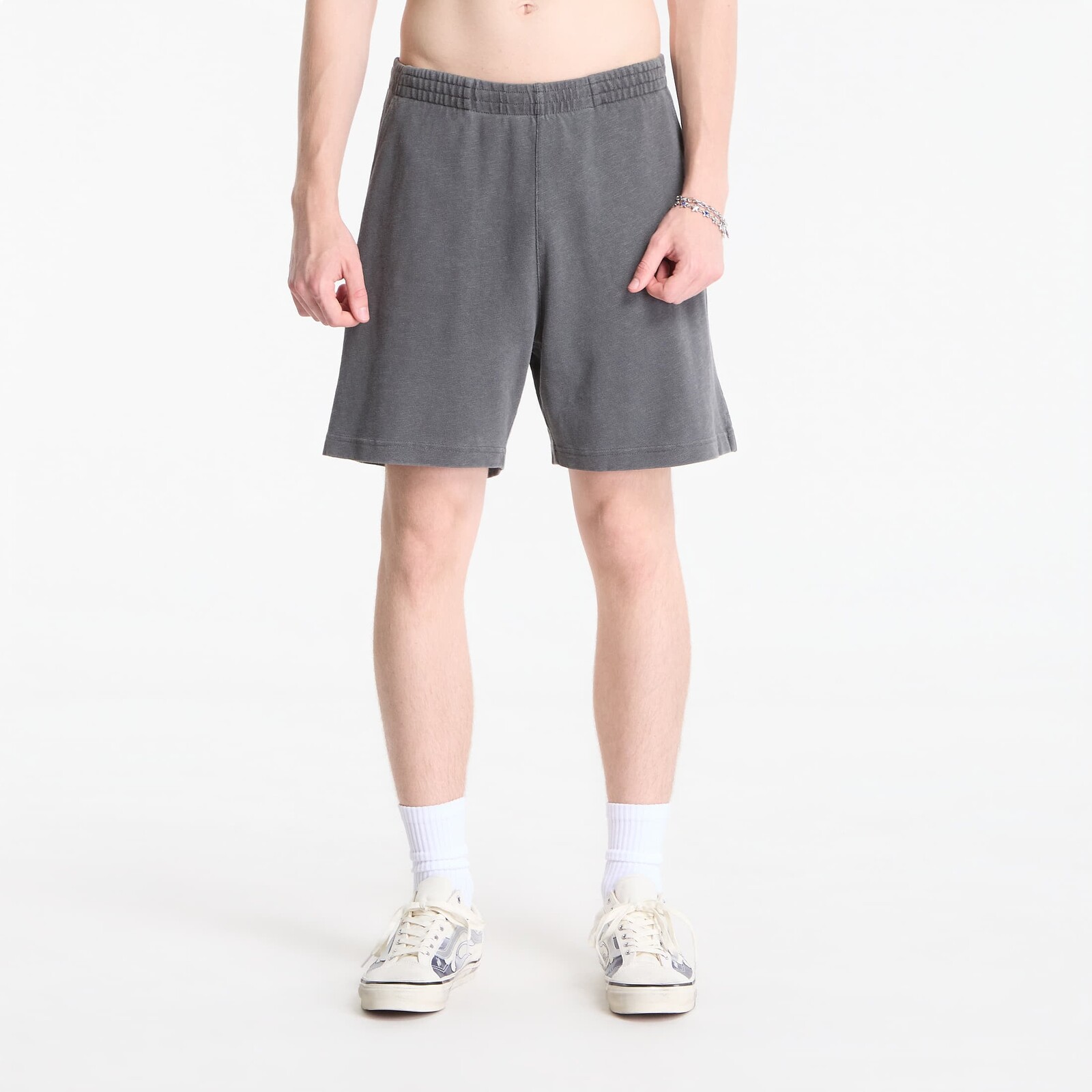Šortky Carhartt WIP Harper Sweat Short Black Garment Dyed M