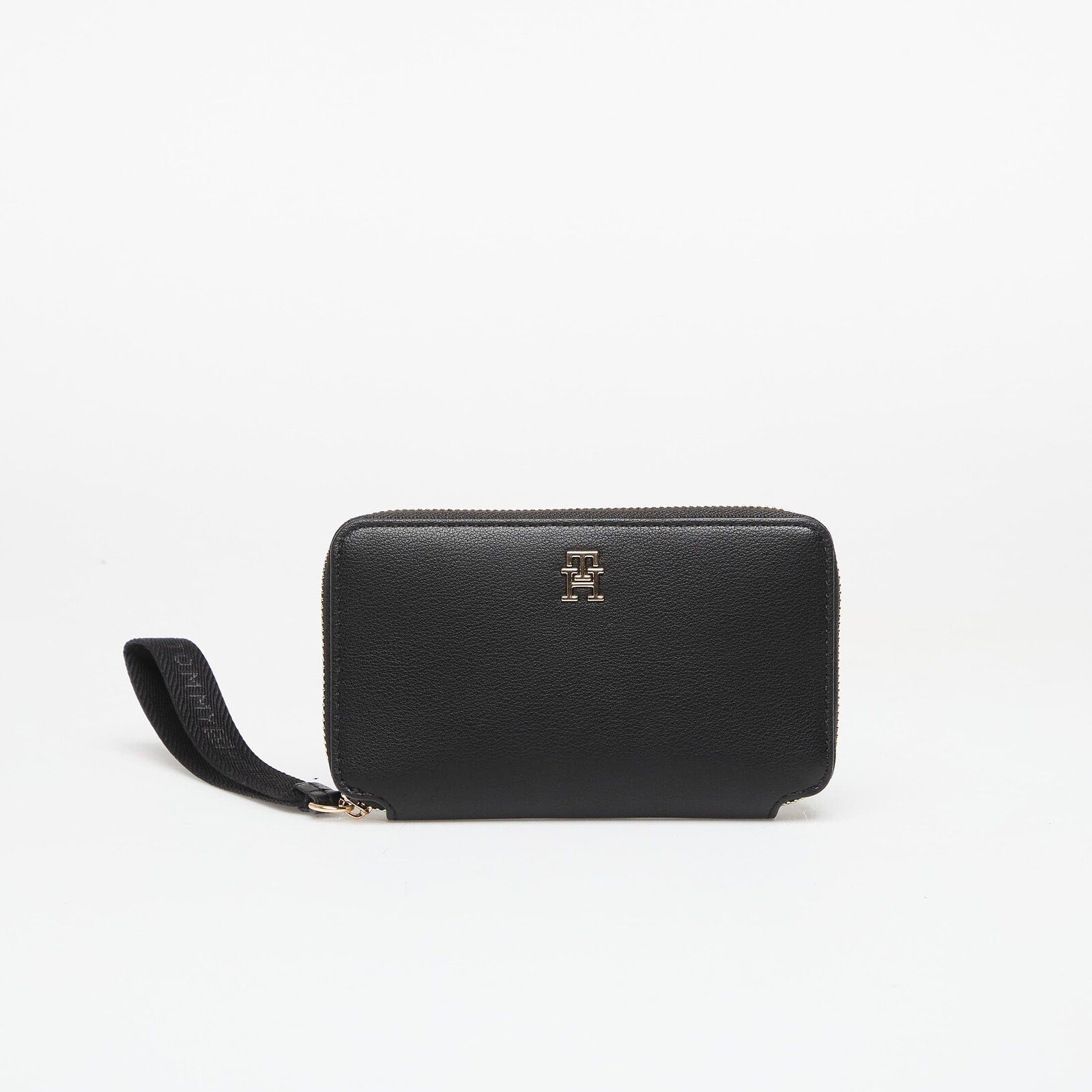 Peňaženka Tommy Hilfiger Logotape Compact Zip Around Wallet Black Universal
