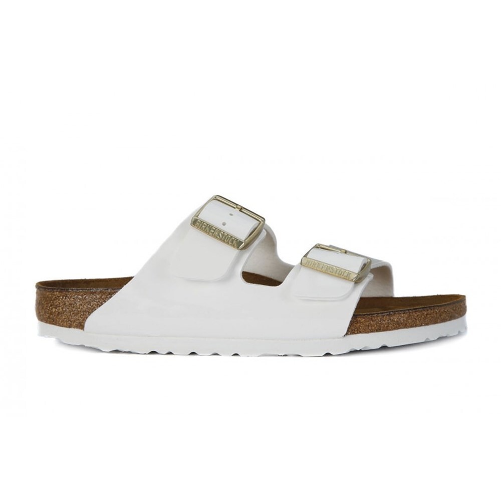 Biele šľapky Birkenstock Arizona Patent
