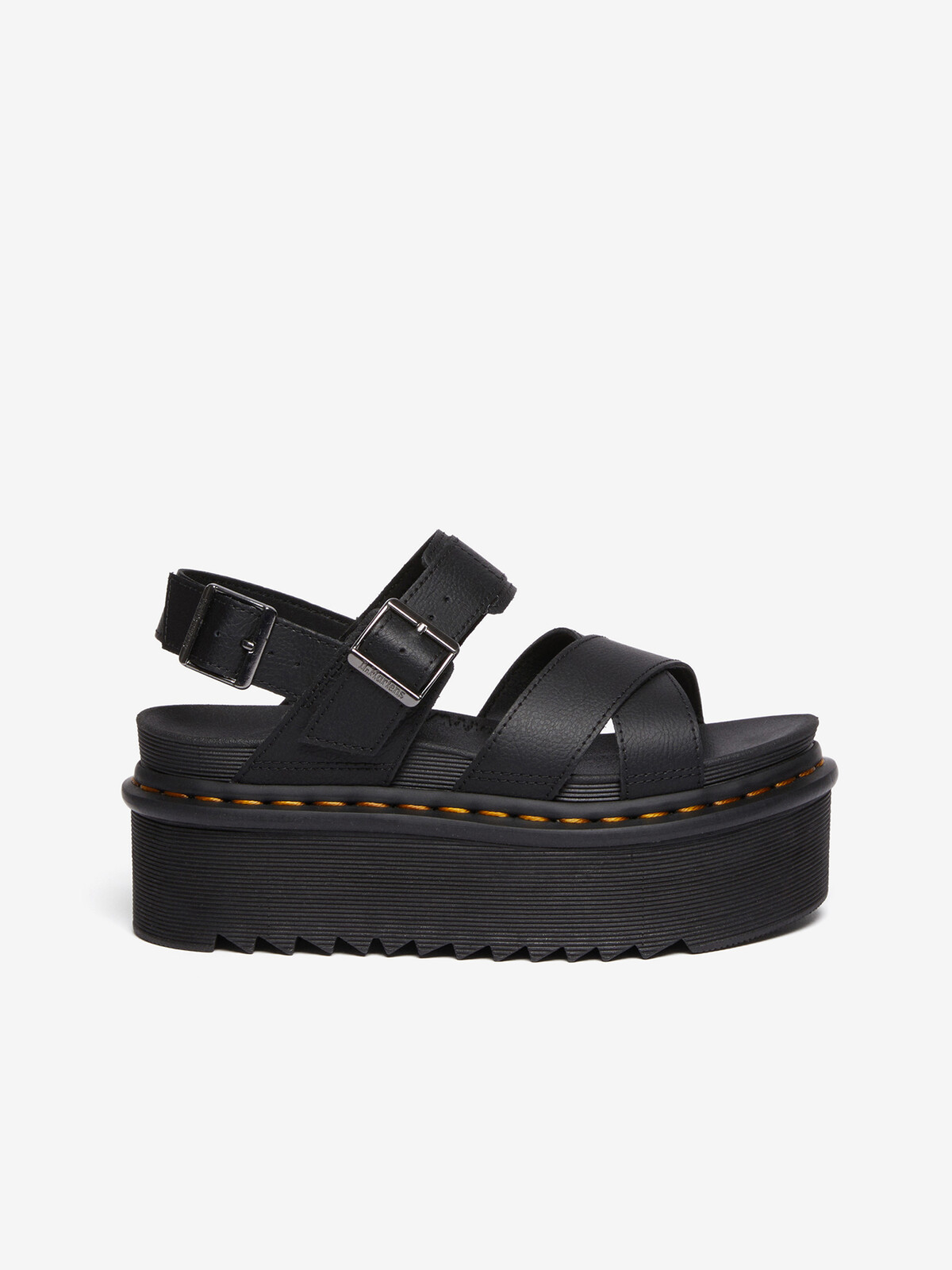 Dr Martens Čierne dámske platformové sandále