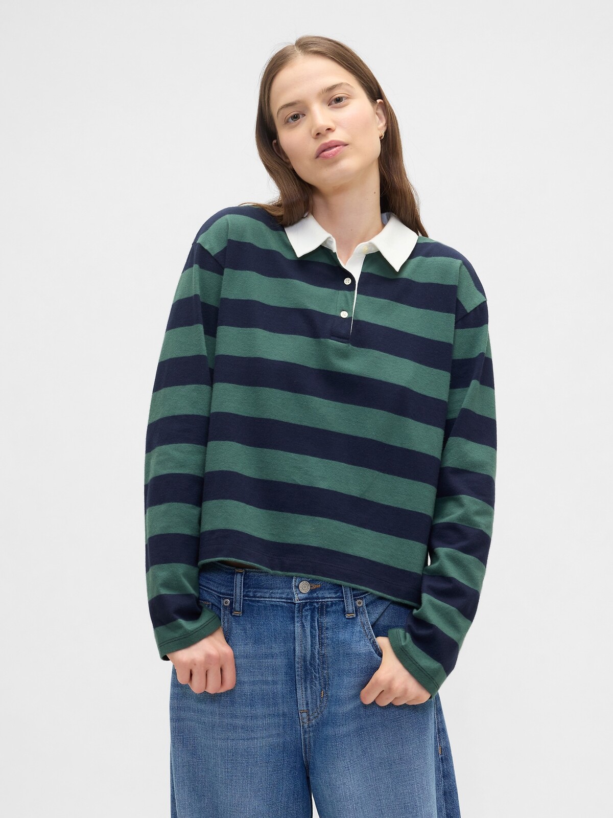 GAP oversize pruhované polo tričko
