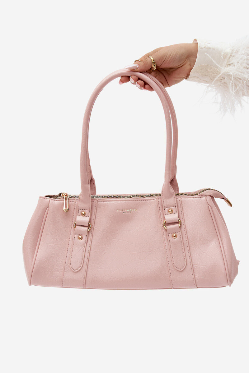 Flora&Co Ružová kabelka z imitácie kože