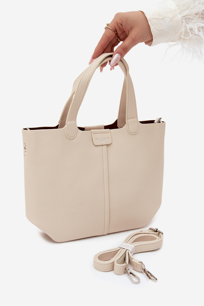 Flora&Co svetlobéžová kabelka z imitácie kože