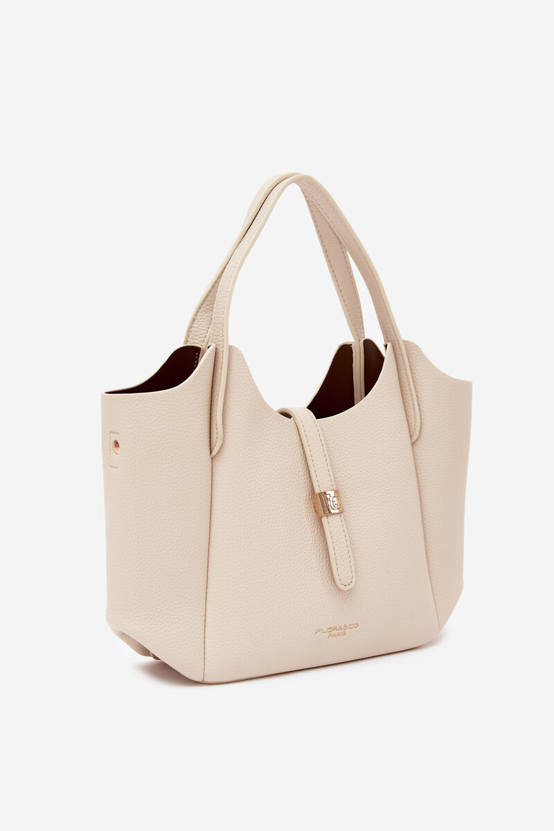Flora&Co svetlo béžová kabelka z umelej kože