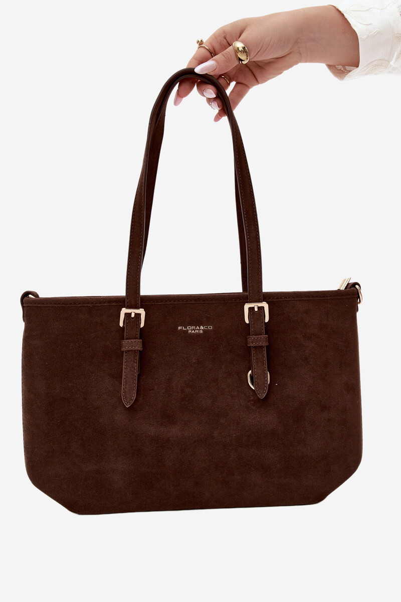 Flora&Co Shopper taška z imitácie semišu